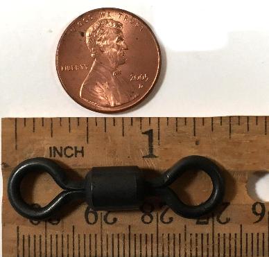 Size 6/0 450 kg 990 lb SS swivels Black color