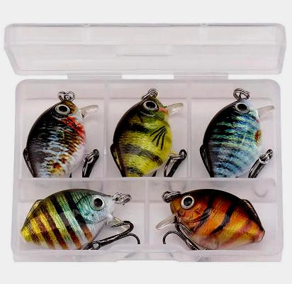 5 mini crank baits color set A 1 1/4 inch